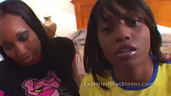 Ebony Girls Enjoy A White Guy In A Steamy Threesome Flick