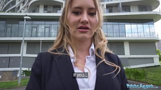 Public Agent: Hot Hotel Worker Takes A Huge Cock In A Public Bathroom Pov