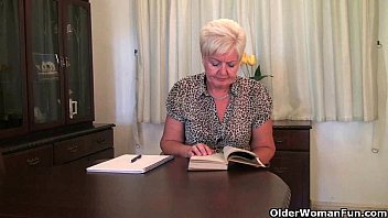 Grandma Sandie Gets Handsy With Her Pierced Clit