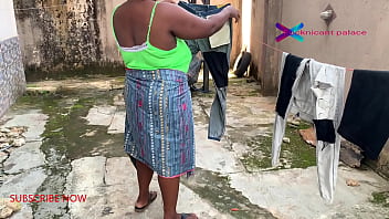 “gateman Watches Cheating Wife Drying Husband’s Clothes, Then Gets Intimate With Her – Subscribe”