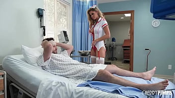 Hot Blonde Milf Nurse Jessa Rhodes Helps James Deen Relieve His Swelling Issue With A Skilled Blowjob