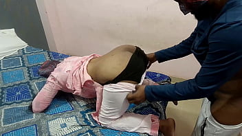 Auntie Had Back Pain And Was Bent Over, So The Guy Pulled Her Panties Down And Slid His Dick In.