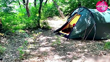 Caught A Girl Masturbating Alone While Camping