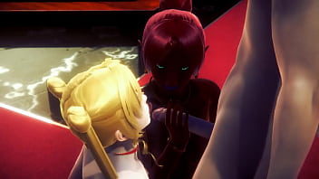Gerudo Woman Sex Scene In Zelda Hentai – Handjob, Blowjob, And Fucking – Anime Manga Porn