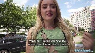 Hot Young Blonde Public Agent Seeks Strangers With Big Dicks For Content Creation
