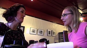 Hairy Lesbian At A Cafe