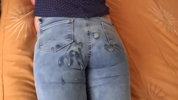 58-year-old Latina Mom Gets Wild In Her Bedroom, Calls Her Employee’s Husband To Film Her Solo Sessions, Then Begs Him To Finish On Her Jeans-covered Ass