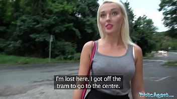 Blonde Public Agent Gets Nailed By A Clueless Stranger