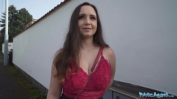 Public Agent Pays Big Bucks To Check Out Her Amazing Natural Tits