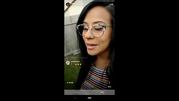 Husband Surprises Influencer Wife During Her Live Stream And Cums On Her Face