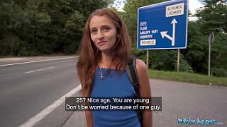 Public Agent: Hitchhiking Redhead Can’t Resist My Huge Cock