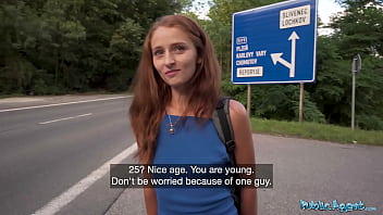 Public Agent: Hitchhiking Redhead Can’t Resist My Huge Cock