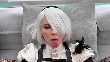 2b Gets Pounded In Every Position And Takes A Facial – Nier: Automata Cosplay