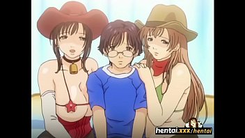 Nerd Gets His Dick Squeezed By Busty Babes – Boobalicious – Hentai.xxx