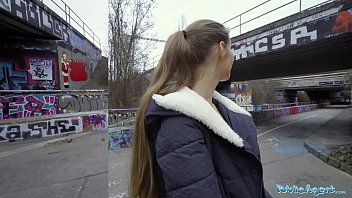 Kinuski, A Public Agent, Has Outdoor Sex With A Well-endowed Spanish Man Beneath A Tunnel