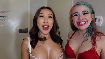 Couple Invites Hot Asian For Steamy Valentine’s Day Threesome