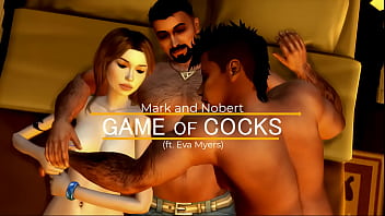 Marc & Norbert – Game Of Cocks (bisexual Scene) Ft. Eva