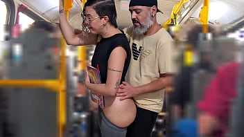 Naughty Student Takes A Public Load On The Bus