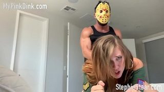 Jason Costume Roleplay With Restraints