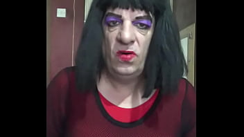 Bisexual Crossdresser Self-pleasures