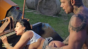 Colombian Tourist Hooks Up With Italian Farmer On His Tractor – Mariana Martix & Luca Peracchi