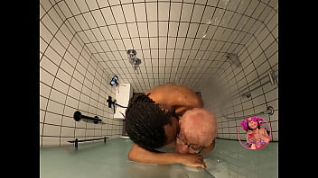 Anime Cosplayer In Dark Skin Has Steamy Shower Encounter