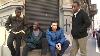 Romanian Woman Enjoys A Threesome With Two Black Men.
