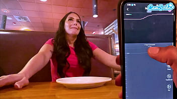 Public Orgasm With Interactive Toy During Lunch Break