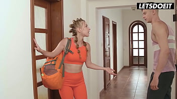 Yoga Class Gets Wild With Blonde Jayla De Angelis At Horny Hostel