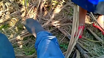 Village Woman Having Sex Outdoors