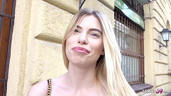 First Anal For Slender Student Melina In A Real Street Casting