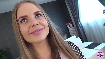 Russian Beauty Gets A Hard Pounding And A Facial Finish.
