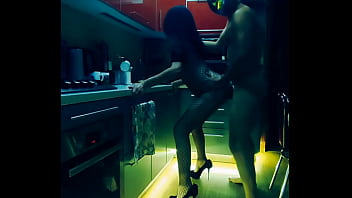 Slender Wife In A Sexy Bodysuit Gets Wild Kitchen Sex In Every Position