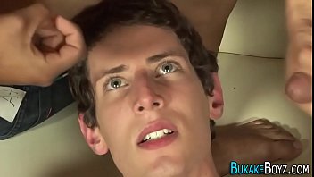 Young Guy Gets A Group Facial
