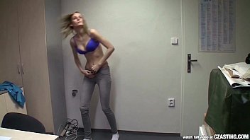 Skinny Czech Blonde At An Audition