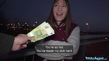 Public Agent – Sexy Brunette Dances For Me In Public Before I Take Her Hard