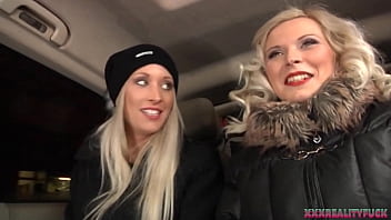 Blonde Babe Picks Up A Stranger For A Car Hookup And Gets A Huge Load On Her Chest