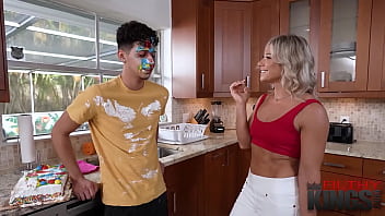 Stepson And His Hot Blonde Milf Have A Steamy Labor Day Hookup