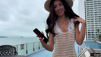 Spanish Beauty Blanca Is Eager To Experience A Russian Man While On Holiday.