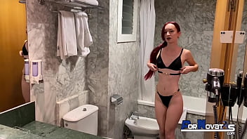 Spanish Redhead’s First Anal In The Bathroom With Victor Bloom