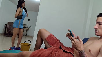 Horny Maid Bangs Her Boss