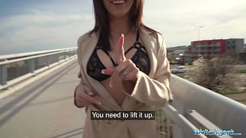 Brunette Shows Off Her Body And Has Sex In Public