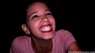 First Time At A Gloryhole For A Young Ebony Woman
