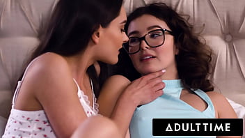 Leana Lovings Gets Caught Watching Porn And Has A Steamy Scissoring Session With Her Curvy Lesbian Roommate