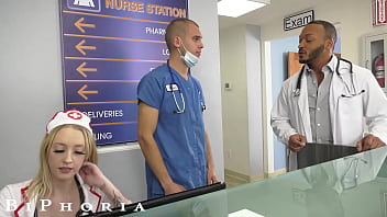 Caught In The Act: Nurse Stumbles On Doctors And Joins The Fun