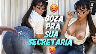 Boss Roleplay: Giving Your Latina Secretary A Blowjob And Finishing On Her Jeans