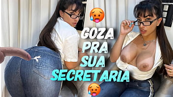 Boss Roleplay: Giving Your Latina Secretary A Blowjob And Finishing On Her Jeans