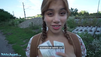 Marina Gold Gets Caught Stealing And Taken In The Woods