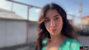 Triple Facial For The Town Slut – Public Cum Walk