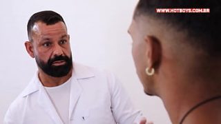 Doctor Performing Oral Sex On Patient